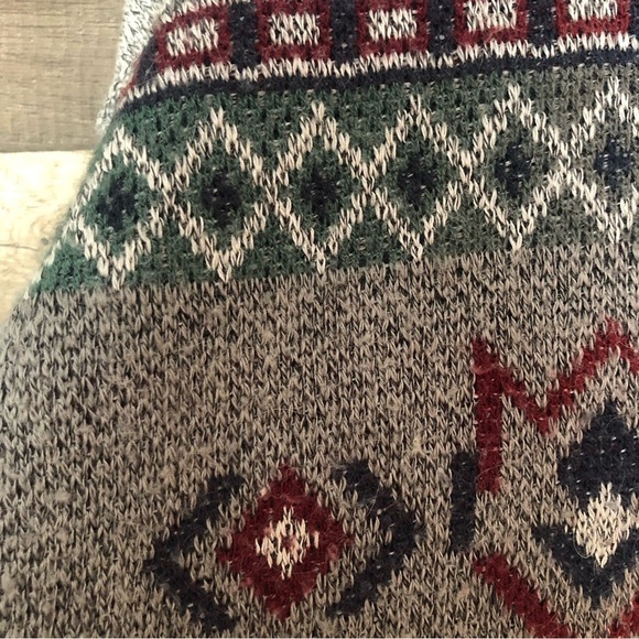 Vintage Southwestern Wool Blend Knit Pullover Crewneck Sweater Large - Picture 4 of 8